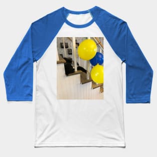 Chat qui aime les fête Baseball T-Shirt